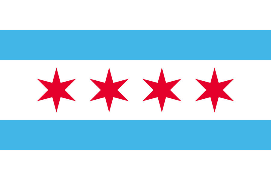 the flag of the city of chicago