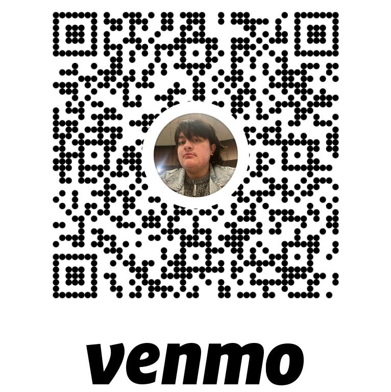 a saveable qr code which directs to rain’s venmo